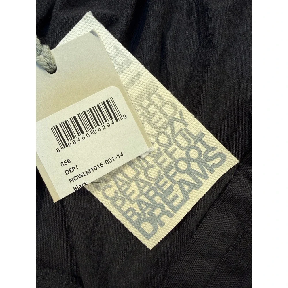 Barefoot Dreams Luxe Milk Jersey V-Neck‎ Long Sleeve Top Black XL blause